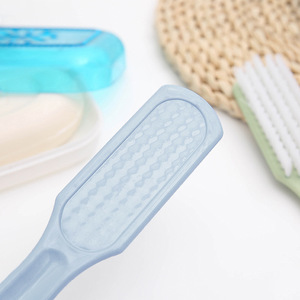 Shoe Brush 3 Pack Soft Bristle Plastic Cleaning Tool For Home Use With Blue Green Pink Colors - Product Image 4
