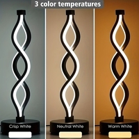 Lampe de table LED réglable DC Iron Seaweed pour salle de lecture - Veilleuse moderne et simple