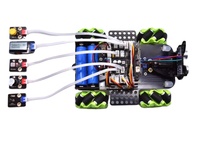 Microbit Roue Mnémotechnique Chariot Intelligent Omnidirectionnel Programmation Graphique Python Robot Compatible Lego Kit de Robotique