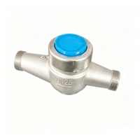 Durable Brass Casing Digital Water Meter with High Accuracy Measurement IP68 Rated DN15 Size OEM Available