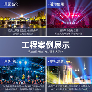 ไฟพาร์ LED Jiechuang 54 ดวง กันน้ำ แสงสีเต็มรูปแบบ สำหรับเวทีกลางแจ้ง ใช้ในเชิงพาณิชย์ - Product Image 2