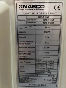 GHANA NASCO Wall Mounted <b>Air</b> <b>Conditioner</b> <b>Mini</b> Split System 18000btu Include the Lineset 220v Wall Mounted Split <b>Air</b> <b>Conditioners</b> - Product Image 2