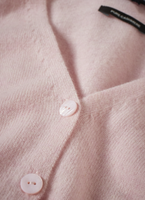 Maßgeschneiderte OEM ODM V-Ausschnitt Strickjacke Kaschmir Damen Kaschmir-Pullover Top Wolle Kaschmir-Pullover