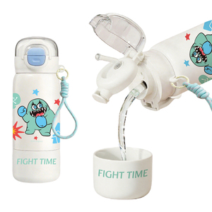 Strange US Cartoon <strong>Monster</strong> Kids Insulated Water Bottle 380ml 316 Stainless Steel Leak Proof Design for Back to School - Product Image 3