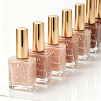 15ml Cat Kuku Warna Nude Alami Tahan Lama, Cat Kuku Warna Nude Natural, Label Pribadi Grosir