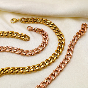 Stainless Steel Chain Necklace 316L High-End Polished Geometric Design Gift Jewelry - Product Image 4
