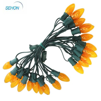 Prix usine C7 C9 Coloré Led Lumières De Noël Ampoule Chaîne Éclairage De Feston Décoratif