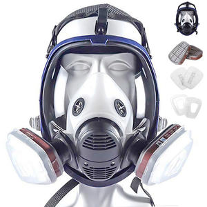 Masque respiratoire en gel de silice réutilisable de haute qualité, <span class=keywords><strong>filtre</strong></span> remplaçable, masque anti-poussière à 3 couches, protection contre la poussière, les gaz toxiques, industriel, large - Product Image 1