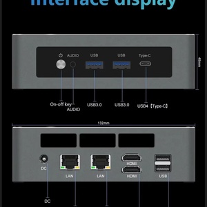 มินิพีซีเกมมิ่ง AMD R9 7940HS/R9 6900HX/R7 8845HS/R7 6800H คอมพิวเตอร์ตั้งโต๊ะ Win11 Pro Type-C USB4.0 Thunderbolt 3 HD-MI 2.0 - Product Image 5