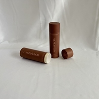 Baume à lèvres biodégradable, fait main, recyclable, de haute qualité, personnalisable, écologique, en tube push-up avec impression invisible