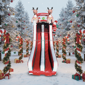 Gran Castillo Inflable con Temática <span class=keywords><strong>de</strong></span> Santa Claus, Casa <span class=keywords><strong>de</strong></span> Brinco Inflable, Pista <span class=keywords><strong>de</strong></span> Obstáculos, Juego <span class=keywords><strong>de</strong></span> Parque <span class=keywords><strong>de</strong></span> Diversiones, Castillo Inflable para Niños - Product Image 3