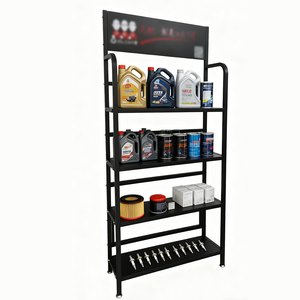 Étagère métallique robuste et écologique, personnalisable pour entreprise, avec logo sur mesure pour présentoir de magasin <span class=keywords><strong>automobile</strong></span>, huile de lubrification, huile moteur - Product Image 2