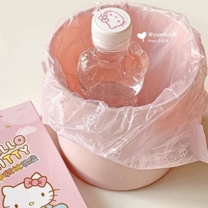 Chat mignon rose créatif pour Hello Kitty sac en plastique jetable biodégradable Portable voiture cadeau de stockage des ordures - Product Image 4