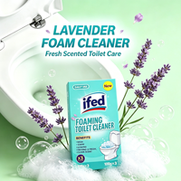 Poudre nettoyante moussante pour toilettes, éliminateur d'odeurs, parfum lavande, mousse épaisse et dense, vente en gros, produit très demandé