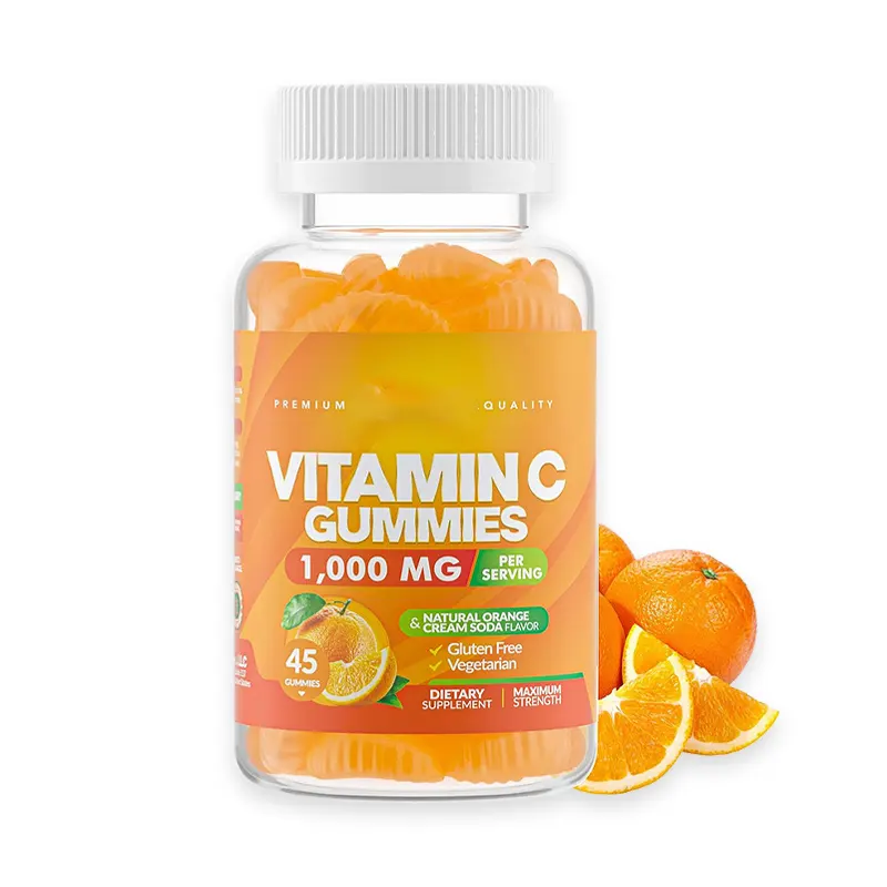 OEM Label pribadi suplemen Vitamin Vegan pemutih kulit Vitamin C kolagen Gummies