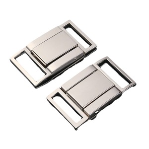 Hebilla de cinturón de placa metálica de 35 mm, aleación plateada y negra para bolsos y accesorios de ropa - Product Image 4