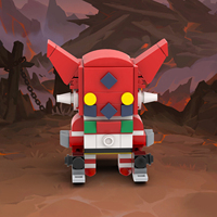 Kits de Ladrillos Robo MOC para Creatividad Cinematográfica, Contenedor de Ladrillos DIY, Juguetes de Construcción para Niños MOC7773