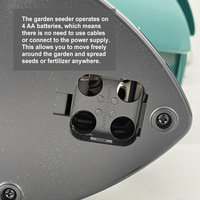 Épandeur d'engrais électrique portatif à batterie 3L, semoir de jardin avec largeur de distribution réglable
