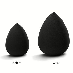 HMU Super Suave Alta Calidad Etiqueta Privada Personalizada Negro Belleza Sin Látex Maquillaje Batidora Base Esponja Con Embalaje - Product Image 2