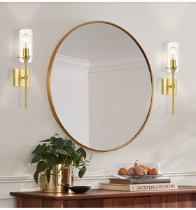 US Instock Diseñador de lujo Luz de pared Latón antiguo Hierro Decoración Lámparas de pared para sala de estar Dormitorio Hotel Aplique de pared Pasillo - Product Image 6