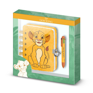 Karactermania For Dis-ney Lion King Sit-Pack de carnet en peluche + stylo 6 couleurs, jaune - Product Image 1