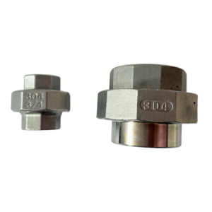 Yüksek sıcaklık 304 paslanmaz çelik bağlantı dişli birliği uydurma birliği su sayacı için uydurma su gazı - Product Image 4