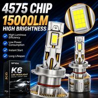 Ampoule de conversion de phare LED SFIDA K6 nouvelle génération 12V 6000K super lumineuse 150W 15000LM