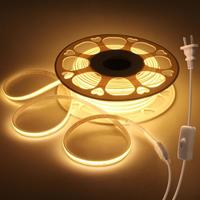 Bande lumineuse LED TSINYE, ruban lumineux LED COB, lumière flexible haute densité, lumière uniforme pour chambre à coucher, jardin, maison, décoration commerciale