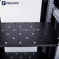 Rak Kabinet Server Pusat Data Baja SPCC 42U 19 Inci Anti Debu Premium untuk Stabilitas, Perlindungan IP20, Pintu Kaca Tempered
