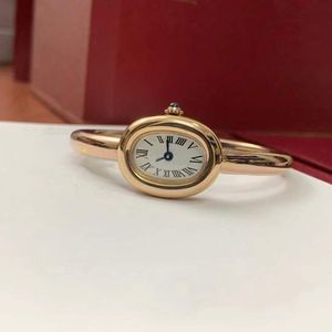 <span class=keywords><strong>Orologio</strong></span> <span class=keywords><strong>da</strong></span> <span class=keywords><strong>Polso</strong></span> <span class=keywords><strong>Vintage</strong></span> <span class=keywords><strong>da</strong></span> Donna 24mm, Quadrante Ovale Liscio in Acciaio Inox con Numeri Romani, Alta Qualità - Product Image 4