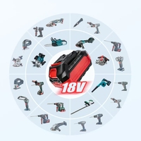 Batterie au lithium personnalisée de 5000 mAh à 20000 mAh avec chargeur assorti pour outils électriques lourds, toute capacité disponible