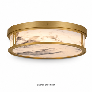 Luxury Round Marble Acrylic LED <b>Ceiling</b> <b>Light</b> Modern Flush Mount Lamp for Hallway Bedroom Hotel Villa OEM ODM - Product Image 1
