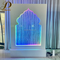 Arche lumineuse islamique JINDA à LED, toile de fond en forme de mosquée RGB, toile de fond de mariage pour la fête de l'Eid Mubarak, décoration d'événements du Ramadan