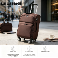 Valise à roulettes robuste en tissu Oxford - Sac à roulettes anti-rayures grande capacité avec tissu durable