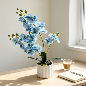 Orquídea Phalaenopsis Artificial en Maceta de 41 cm de Altura, Planta Artificial para Decoración del Hogar y Bodas - Product Image 1