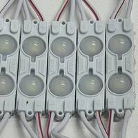 Módulo LED Retroiluminado SMD2835 de 12V CC y 0.8W, IP65 Impermeable, Eficiencia de 80lm/W, Chip Ingan 165 °   Gran Angular para Letras de Señalización