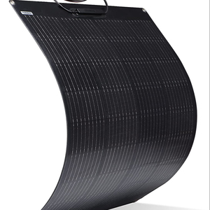 แผงโซลาร์เซลล์แบบกึ่งยืดหยุ่น 100w โมโนคริสตัลไลน์ กันน้ำ 12V สำหรับเรือ คาราวาน รถบ้าน - Product Image 1