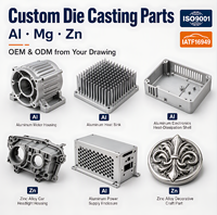 Pièces moulées sur mesure, fabricant OEM, alliage d'aluminium, de zinc et de magnésium, usine de fonderie de précision, certifiée ISO 9001, sur mesure