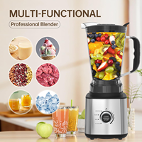 Robot culinaire électrique multifonction 6-en-1 GTDB20-A3 1400W, mixeur, hachoir, presse-agrumes, broyeur de fruits, sans BPA, usage domestique