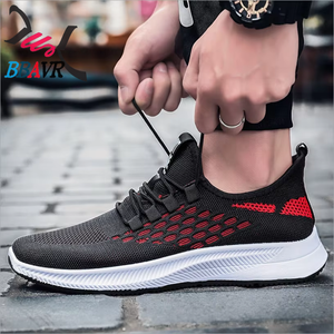 Autumn Men's Sneakers Lightweight Breathable Court Style Outdoor Sport Shoes for Gym & Running <b>Plastic</b> Outsole & <b>Mesh</b> Lining - Product Image 4