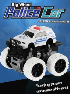 Voiture de police en plastique EPT en gros, rotative, à quatre roues motrices, véhicule tout-terrain à inertie, modèle de voiture jouet à friction - Product Image 6