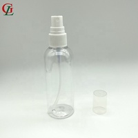 Bouteille vide de pulvérisateur de brume en plastique PET 100/150ml bouteille de pulvérisation de parfum d'emballage de cosmétiques