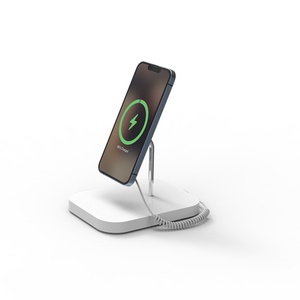New Design Magnetic <b>Wireless</b> Charger QI Fast <b>Charging</b> Station <b>Stand</b> Dock Cell Phone Security Display Holder With Alarm - Product Image 2