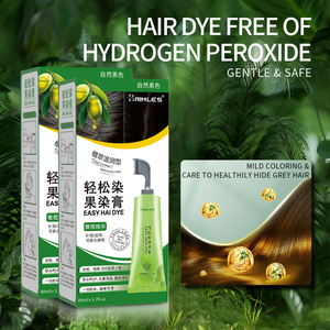 Brimles nuevo producto de innovación Herbal Natural Cover White Grey hair solo una dosis <span class=keywords><strong>champú</strong></span> de tinte de color de cabello negro para hombre y mujer - Product Image 6