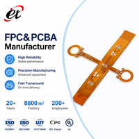 Layanan Satu Atap PCB Fleksibel FPC ET PI Kustom, Prototipe Papan Sirkuit Fleksibel Single Multilayer, SMT PCBA OEM ODM Bersertifikasi RoHS