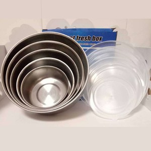 5 pièces en acier inoxydable boîte à lunch au micro-ondes <span class=keywords><strong>accessoires</strong></span> de cuisine frais pour pique-nique stockage des aliments conteneurs de stockage en métal - Product Image 4