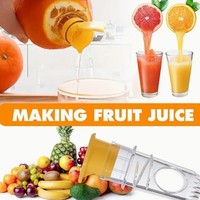 Pemeras Lemon Manual dengan Tutup Sekrup, Pemeras Jeruk Nipis Mini Genggam, Alat Peras Jeruk Portabel untuk Rumah & Perjalanan