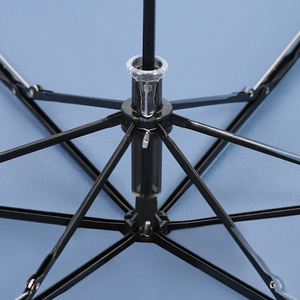 ร่มพกพาขนาดเล็กแบบพับสามทบน้ำหนักเบาพิเศษใช้สำหรับเดินทางพร้อมกันแสงยูวีป้องกันแสงแดดเคลือบสีดำฝน - Product Image 3