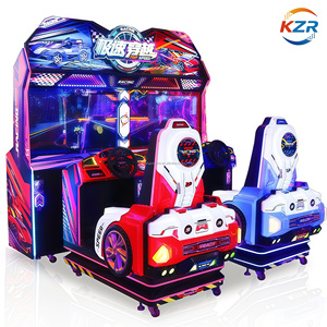 Jeu d'arcade de course automobile dynamique à deux joueurs haute vitesse - Équipement de divertissement de la ville des dessins animés - Product Image 6