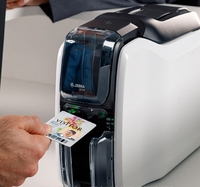 Imprimante de cartes plastiques ZEBRA ZC100 300 dpi, imprimante de cartes haute vitesse, imprimante de cartes NFC recto simple